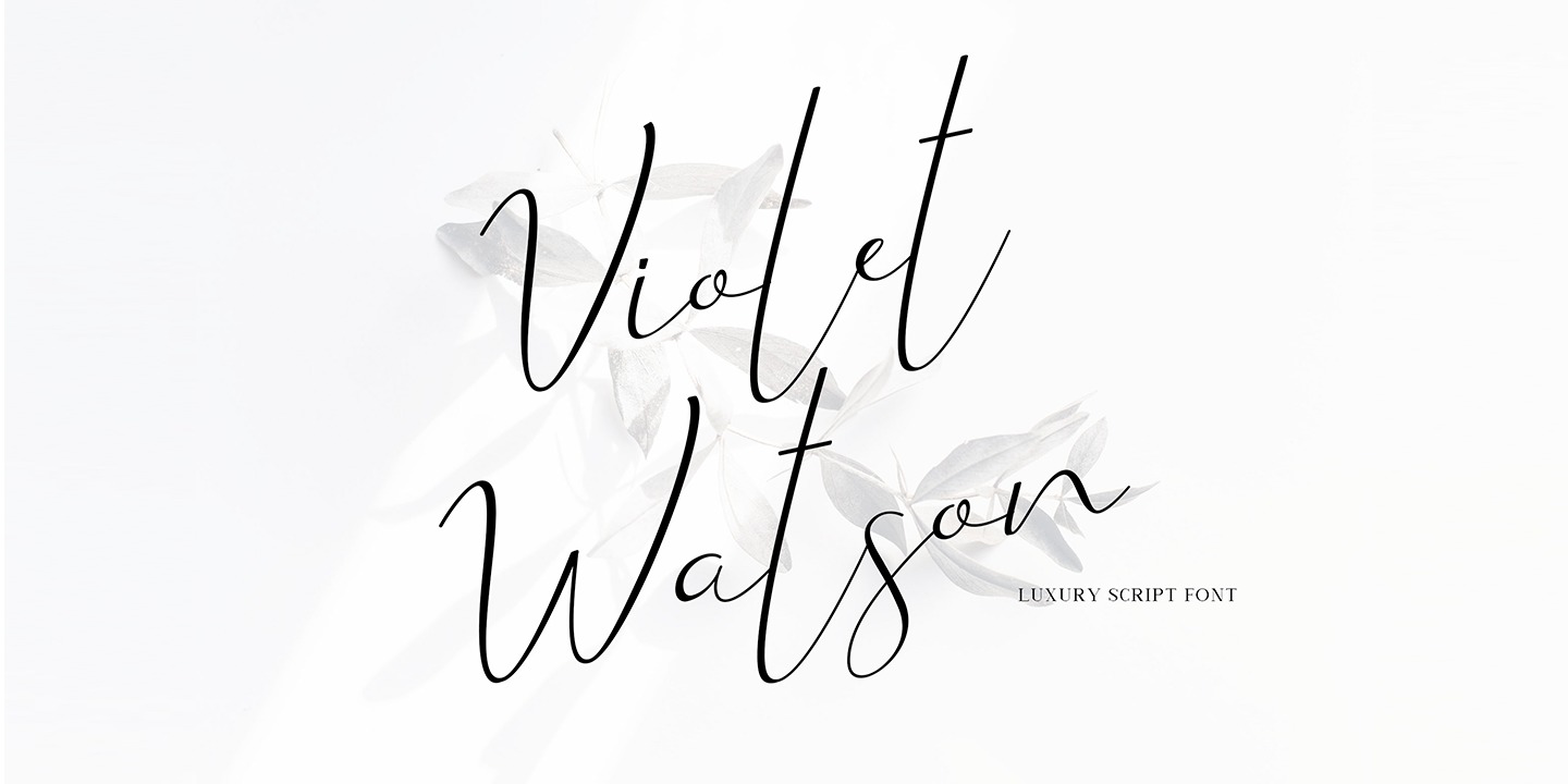 Schriftart Violet Watson